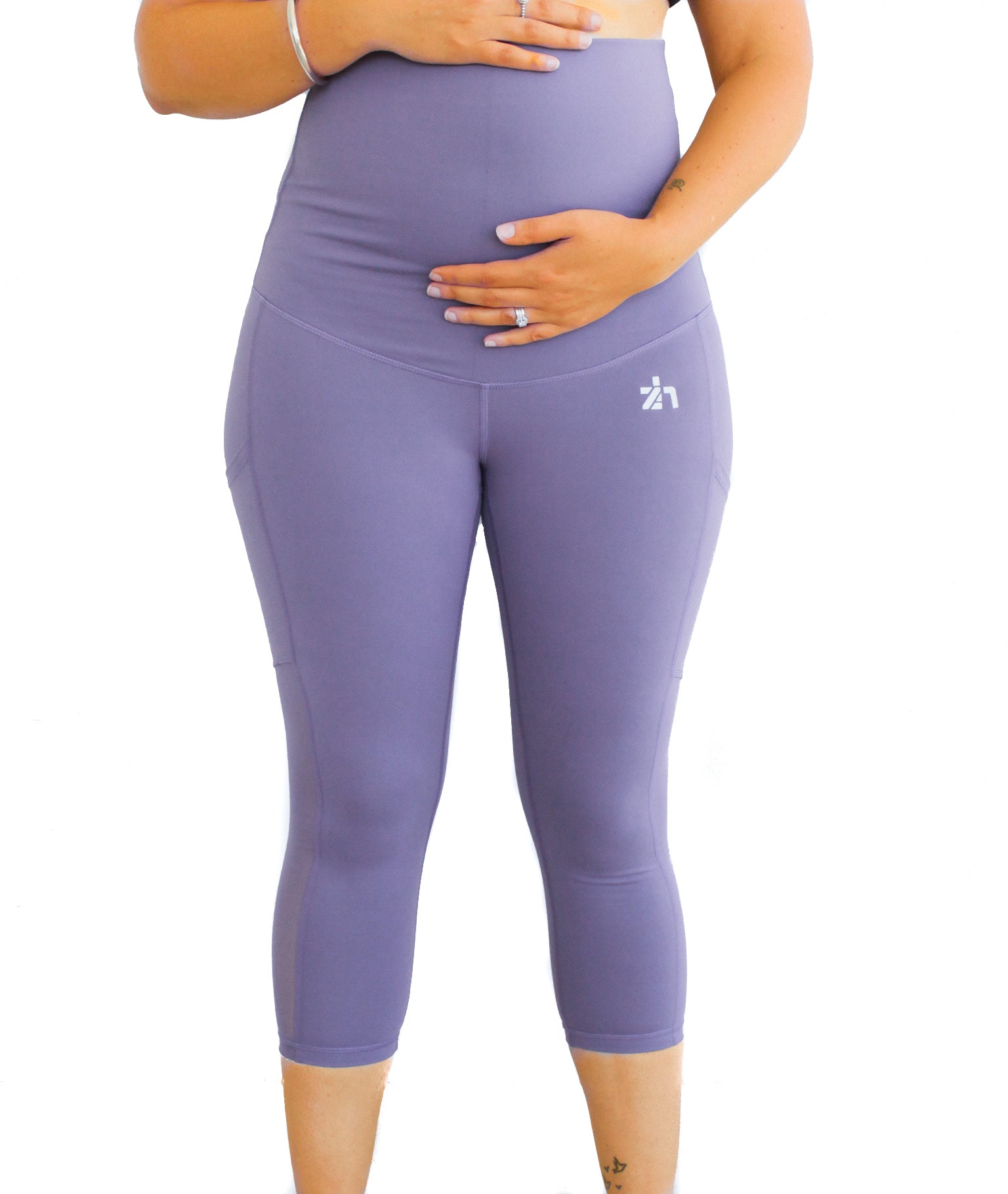 Power Mesh Maternity 7/8 Length Tights – zoehopeactive